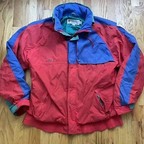 Men's Vintage 90's Columbia Radial Sleeve Color Block 3 In 1 Winter Jacket Sz XL